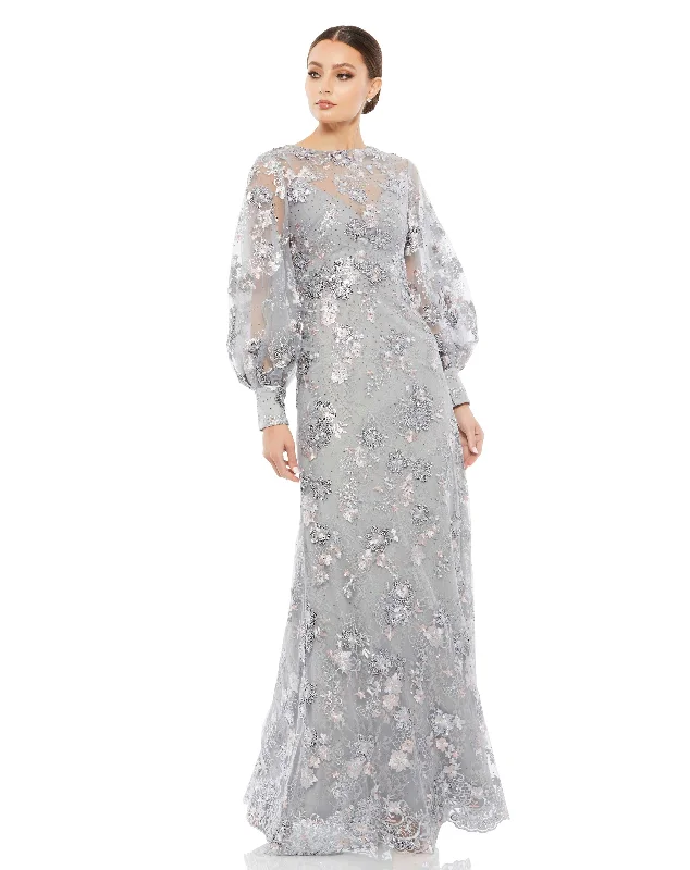 Mac Duggal 67936 Long Sleeve Formal Mother of the Bride Dress