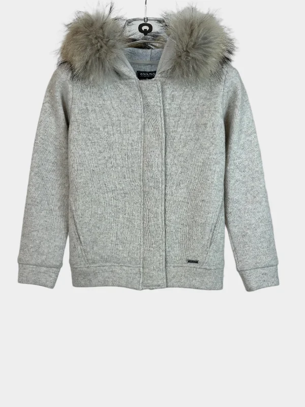 Wool Cotton Zipped Jacket