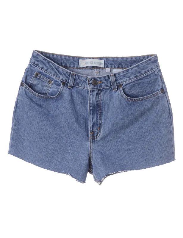 Label Molly Frayed Denim Shorts