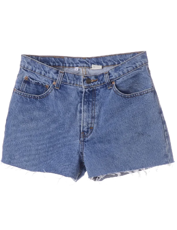 Label Molly Frayed Denim Shorts