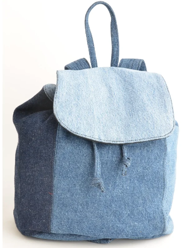 Mini Denim Backpack