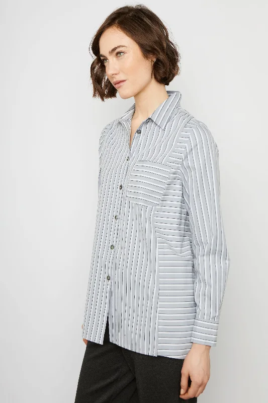 BYLYSE - MULTI DIRECTION STRIPE SHIRT