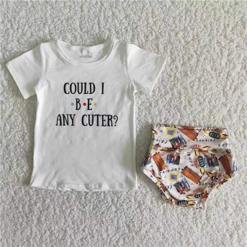 Could I be any cuter T-shirt Bummie set B4-10