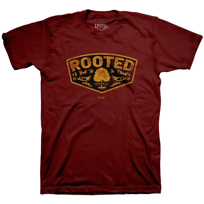 Light Source Mens T-Shirt Rooted Crest