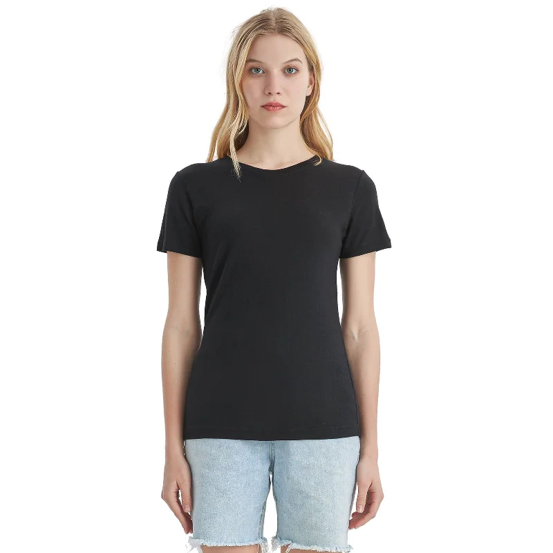 Women's Merino 170g Classic Short Sleeve T-Shirt Black