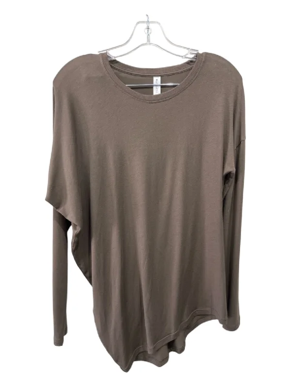 Athleta Size XS Dark Taupe Modal Blend Long Sleeve Athletic Top