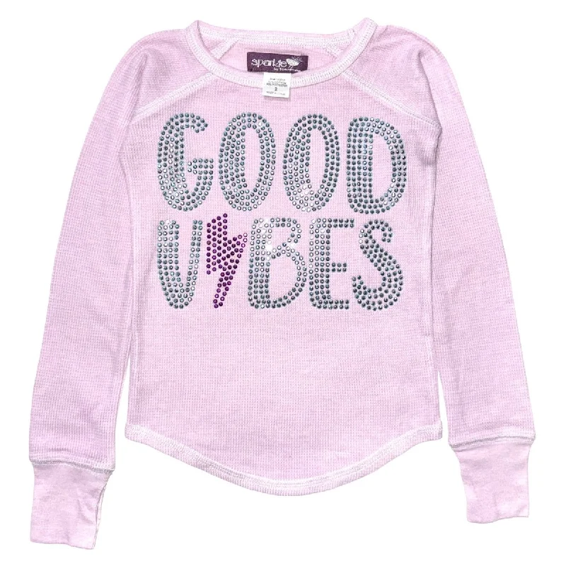 CRYSTAL GOOD VIBES LONG SLEEVE THERMAL TOP